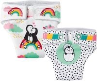 Produktbild: Puppen-Stoffwindeln Pinguin P&uuml;nktchen, 2 St&uuml;ck, Gr. 35-45 cm