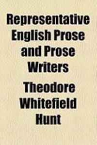 Produktbild: Representative English Prose and Prose Writers