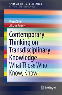 Produktbild: Contemporary Thinking on Transdisciplinary Knowledge