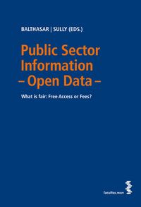 Produktbild: Public Sector Information &ndash; Open Data