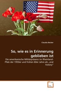 Produktbild: Becker, C: So, wie es in Erinnerung geblieben ist