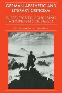 Produktbild: German Aesthetic Literary Criticism