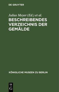 Produktbild: Beschreibendes Verzeichnis der Gem&auml;lde