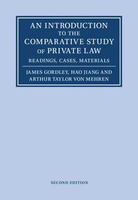 Produktbild: An Introduction to the Comparative Study of Private Law