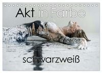 Produktbild: Akt in Farbe &ndash; schwarzwei&szlig; (Tischkalender 2026 DIN A5 quer), CALVENDO Monatskalender