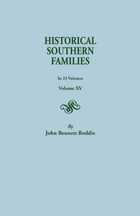 Produktbild: Historical Southern Families. in 23 Volumes. Volume XV