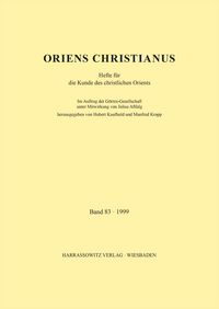 Produktbild: Oriens Christianus 83 (1999)