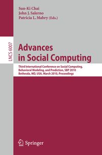 Bild vom Artikel Advances in Social Computing vom Autor Sun-Ki Chai