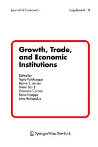 Produktbild: Growth, Trade and Economic Institutions