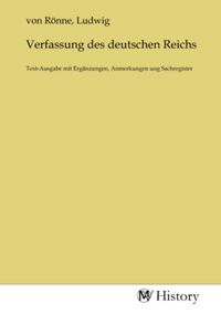 Produktbild: Verfassung des deutschen Reichs