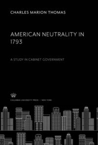 Produktbild: American Neutrality in 1793