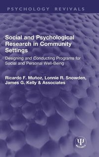 Produktbild: Social and Psychological Research in Community Settings