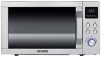 Produktbild: Severin MW 7774 Mikrowelle Edelstahl (geb&uuml;rstet), Silber 900 W Grillfunktion, mit Pizzafunktion, Hei&szlig;luft-Funktion