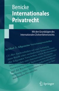 'Internationales Privatrecht' Von 'Christoph Benicke' - Buch - '978-3 ...