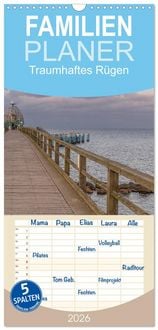 Produktbild: Familienplaner 2026 - Traumhaftes R&uuml;gen mit 5 Spalten (Wandkalender, 21 x 45 cm) CALVENDO
