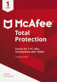 Bild vom Artikel McAfee Total Protection 1 Device (Code in a Box) (PC+MAC) vom Autor 