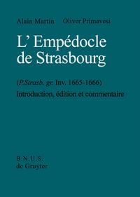 Produktbild: L' Empedocle de Strasbourg