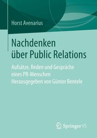 Produktbild: Nachdenken &uuml;ber Public Relations