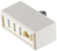 Bild vom Artikel Shiverpeaks Telefon (analog) Adapter [1x TAE-F-Stecker - 2x TAE-NFF-Buchse, RJ11-Buchse 6p4c]  Weiß vom Autor 