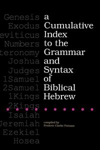 Produktbild: A Cumulative Index to the Grammar and Syntax of Biblical Hebrew