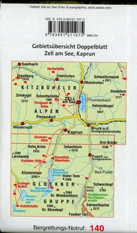 Mayr Wanderkarte Zell am See, Kaprun XL 1:25.000