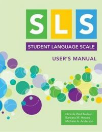 Produktbild: Student Language Scale (Sls) User's Manual