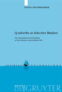 Produktbild: Q-Adverbs as Selective Binders