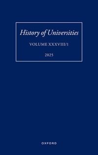 Produktbild: History of Universities: Volume XXXVIII/1