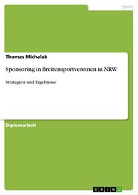 Produktbild: Sponsoring in Breitensportvereinen in NRW