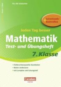 Produktbild: Jeden Tag besser - Mathematik Test- und &Uuml;bungsheft 7. Klasse
