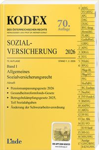 Produktbild: KODEX Sozialversicherung 2026, Band I