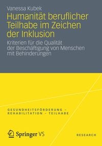 Produktbild: Humanit&auml;t beruflicher Teilhabe im Zeichen der Inklusion