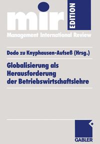 Produktbild: Globalisierung als Herausforderung der Betriebswirtschaftslehre