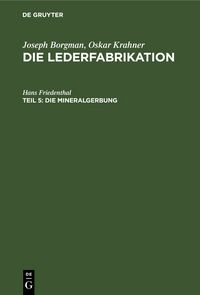 Produktbild: Die Mineralgerbung