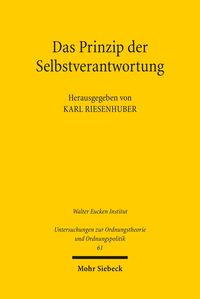 Produktbild: Das Prinzip der Selbstverantwortung