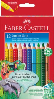 Produktbild: Faber-Castell Buntstifte Jumbo Grip, 12er Set