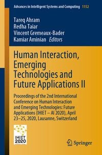 Produktbild: Human Interaction, Emerging Technologies and Future Applications II
