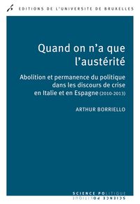 Produktbild: Quand on n'a que l'aust&eacute;rit&eacute;