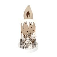 Produktbild: HTI-Living Weihnachtsdeko Kerze und Kirche Weihnachtsdeko Kerze und Kirche