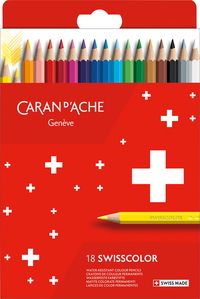 Produktbild: CARAN D'ACHE Farbstifte Swisscolor(TM), 18 Farben