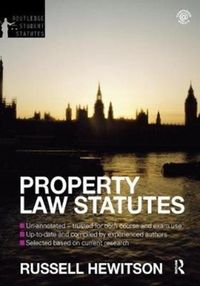 Produktbild: Hewitson, R: Property Law Statutes 2012-2013