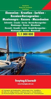 Bild vom Artikel Slowenien / Kroatien / Serbien / Bosnien-Herzegowina / Montenegro / Kosovo / Mazedonien 1 : 1 000 000. Autokarte vom Autor 