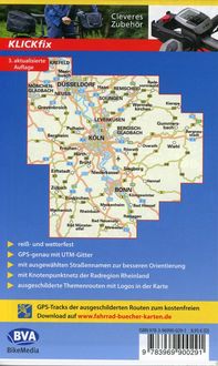 Radwanderkarte BVA Die schönsten Radtouren in der Radregion Münsterland GPS-Tracks Download: Mit 100 Schlösser Route Kreis Borken reiß- und wetterfest 1:50.000 