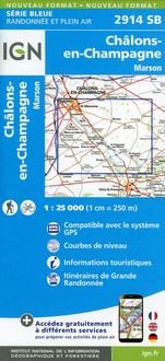 Produktbild: Ch&acirc;lons-en-Champagne. Marson 1:25 000