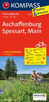 Bild vom Artikel KOMPASS Fahrradkarte 3072 Aschaffenburg - Spessart - Main 1:70.000 vom Autor Kompass-Karten GmbH