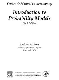Produktbild: Introduction to Probability Models, Student Solutions Manual (e-only)