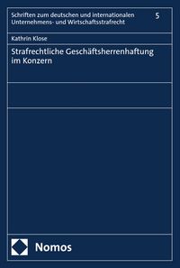 Produktbild: Strafrechtliche Gesch&auml;ftsherrenhaftung im Konzern