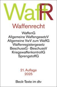 Produktbild: Waffenrecht
