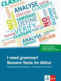 Produktbild: I need grammar! Bessere Texte im Abitur