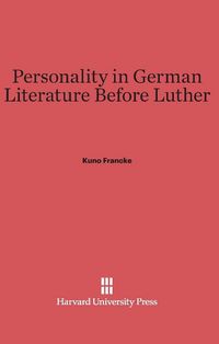 Produktbild: Personality in German Literature before Luther
